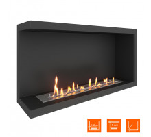 Биокамин угловой SteelHeat Leader 900 левый