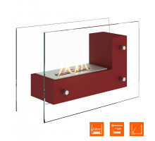 Биокамин напольный SteelHeat TETRISE 500 красный