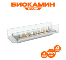 Биокамин встраиваемый в тумбу Steelheat Stand 700 белый