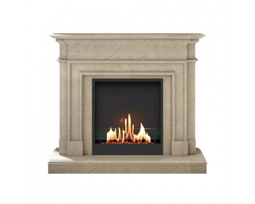 Биокамин в мраморном портале SteelHeat Vancouver S