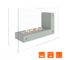 Биокамин напольный SteelHeat TETRISE 900 белый