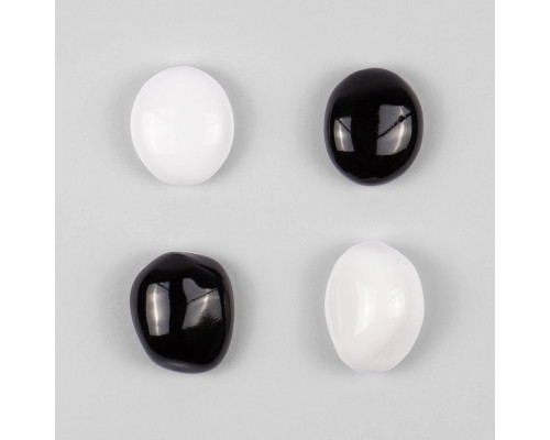 Декоративные керамические камни SteelHeat микс S 4 шт