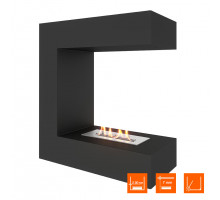 Биокамин торцевой SteelHeat GRAND 600