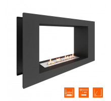 Биокамин сквозной SteelHeat LONG 900