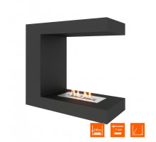 Биокамин торцевой SteelHeat LONG 600