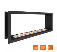 Биокамин сквозной SteelHeat Leader 1100