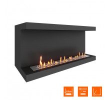 Биокамин фронтальный SteelHeat LONG 1100