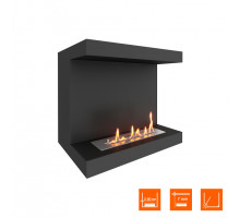 Биокамин фронтальный SteelHeat LONG 600